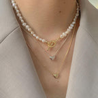 Three-dimensional temperament heart-shaped clavicle chain - Viexta