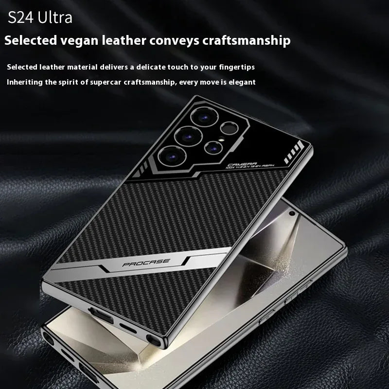 Electroplated Esports Leather Samsung Protective Case - Viexta