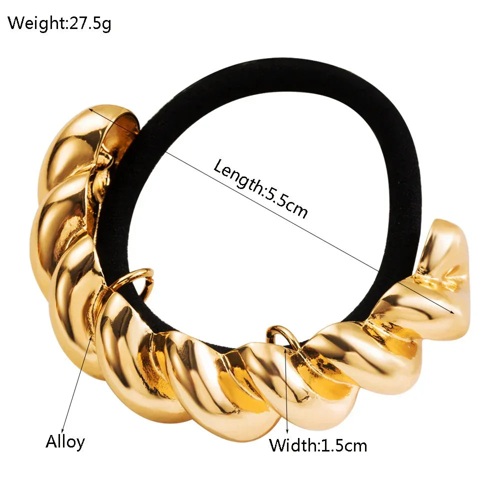 Temperamental Cold Style Metal Twist Hair Accessories - Viexta