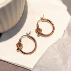 Geometric Knot Bracelet Niche Ear Ring - Viexta
