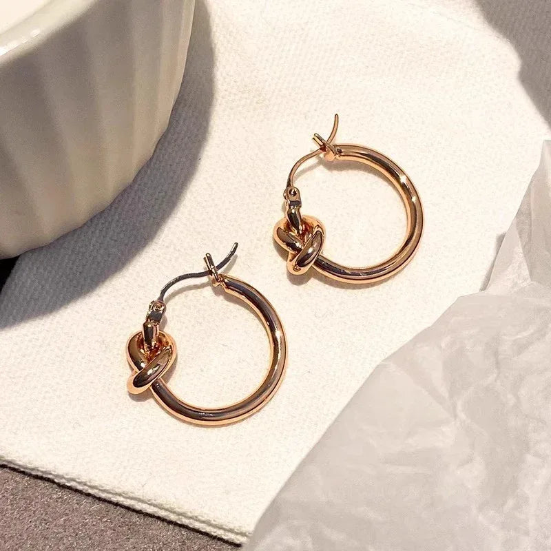 Geometric Knot Bracelet Niche Ear Ring - Viexta
