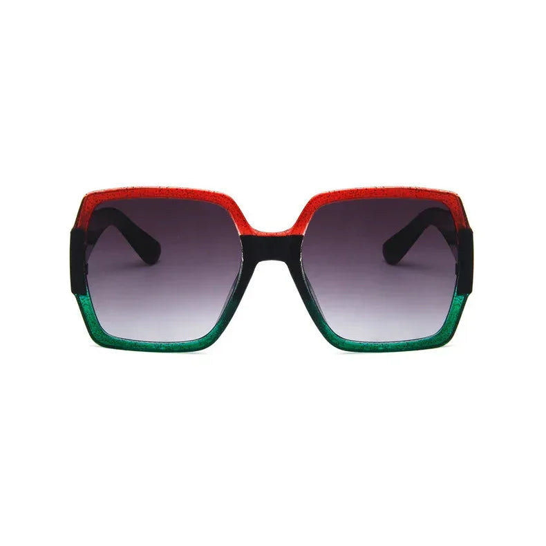 Colorful glitter retro sunglasses - Viexta