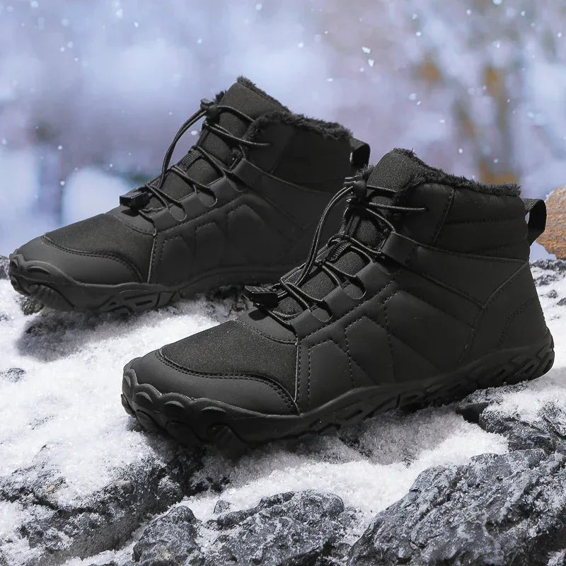 Men's Snow Thick Fleece Sole Sneakers - Viexta