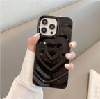 Love Wave Pattern Pleated Protective iPhone case - Viexta