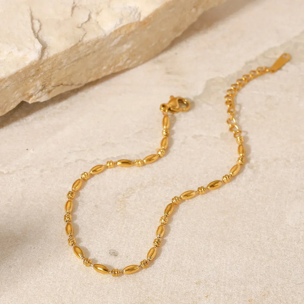Women's 18K Gold Oval Bracelet - Viexta