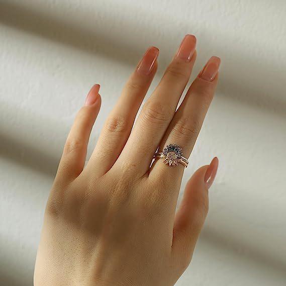 Couple Rhinestones Ring - Viexta