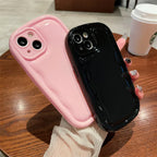 Versatile Solid Color Wave iPhone Case