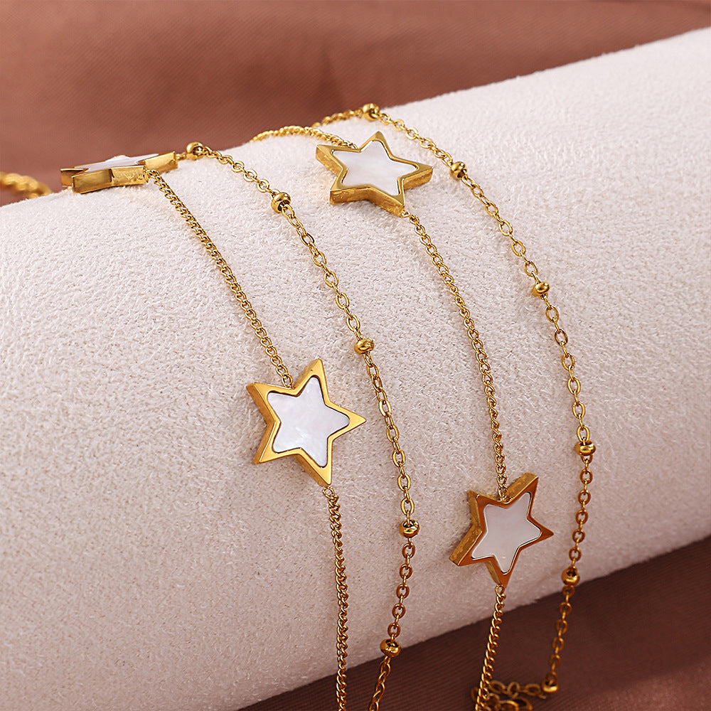 Double Layer Star Bracelet