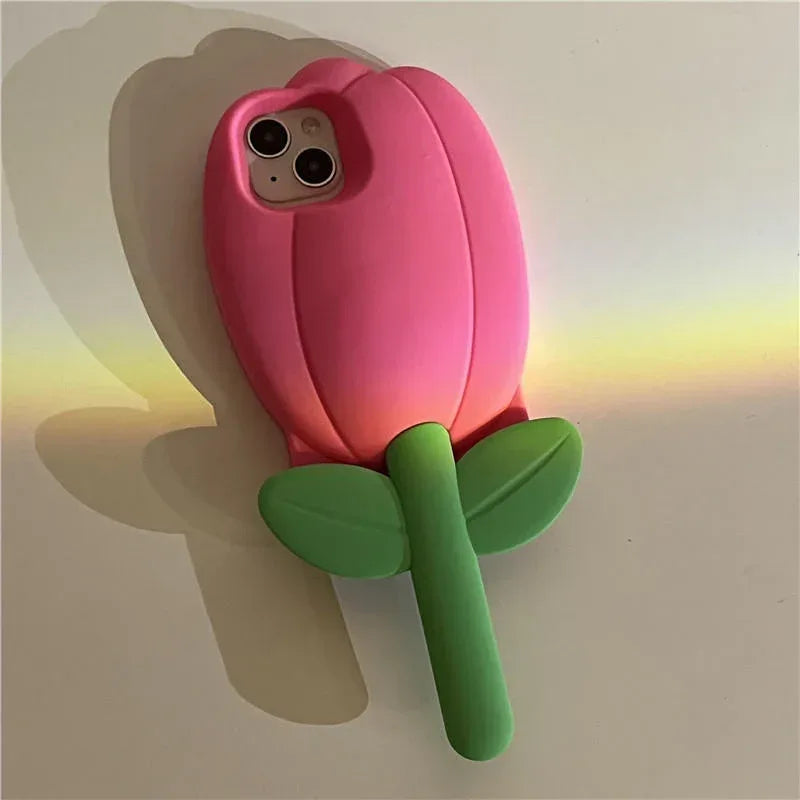 Tulip Flower Silicone Soft Case for IPhone - Viexta