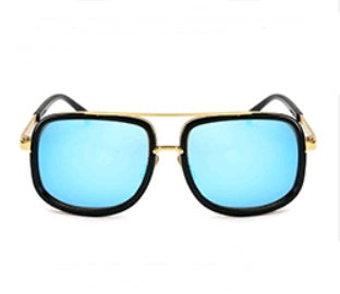 Metal trend shooting sunglasses