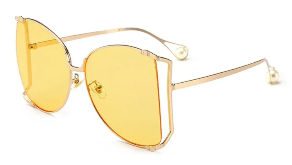 Square Women Metal Frame Sunglasses - Viexta