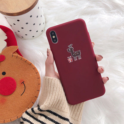 Christmas frosted iPhone case