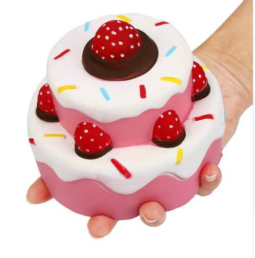 Jumbo Strawberry Cake Scented Squishy toy