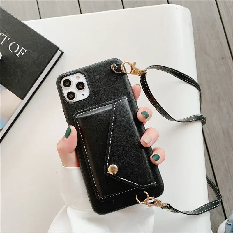 Leather Crossbody IPhone Case - Viexta