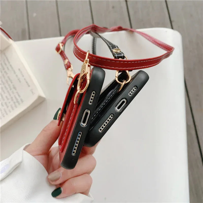 Leather Crossbody IPhone Case - Viexta