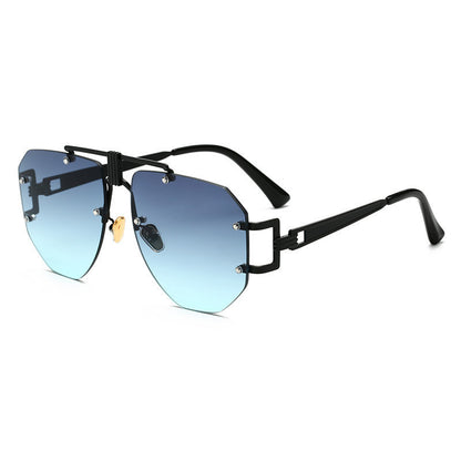 Metal frameless sunglass