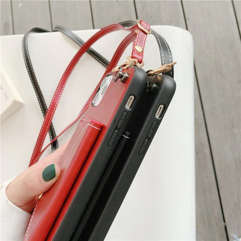 Leather Crossbody IPhone Case - Viexta