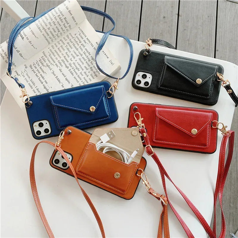 Leather Crossbody IPhone Case - Viexta