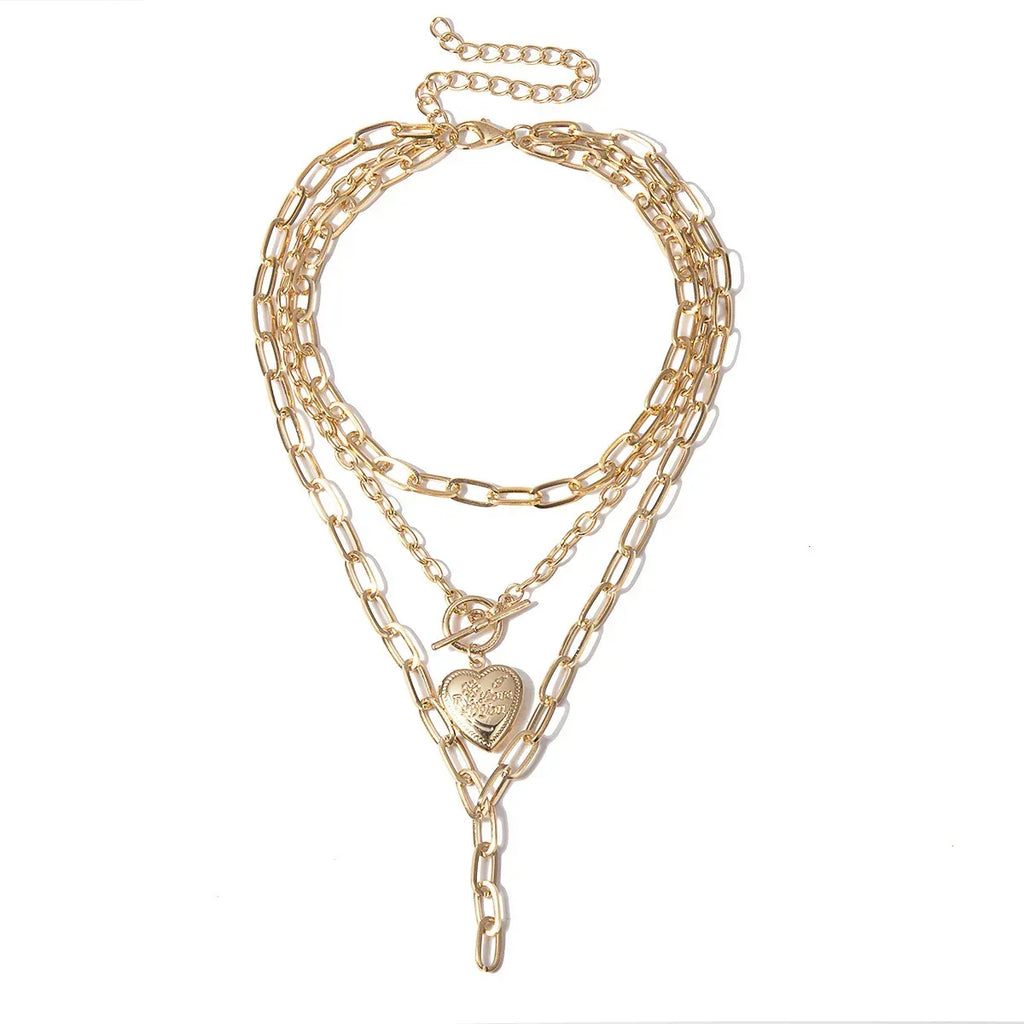 Geometric Thick Tassel Necklace - Viexta