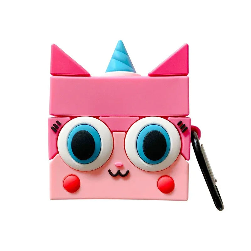 3D stereo unicorn cat earphone protective cover - Viexta