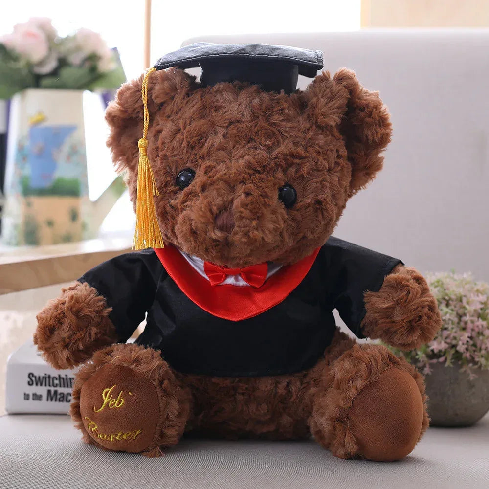 Cute Hooded Graduation Teddy Plush - Viexta