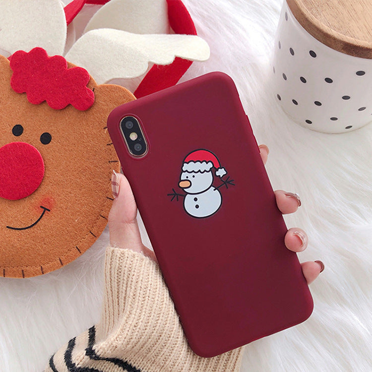 Christmas frosted iPhone case