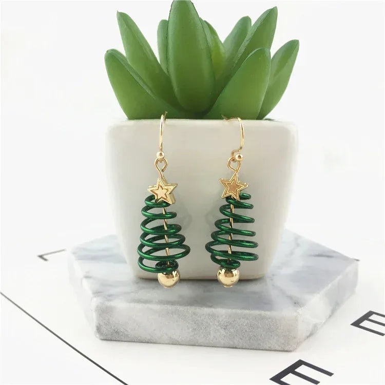 Christmas Earrings Tree Star DIY Earrings - Viexta