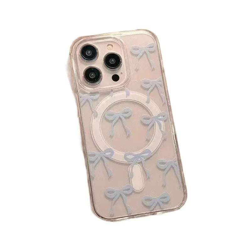 Versatile Bow Print Cartoon iPhone Case - Viexta