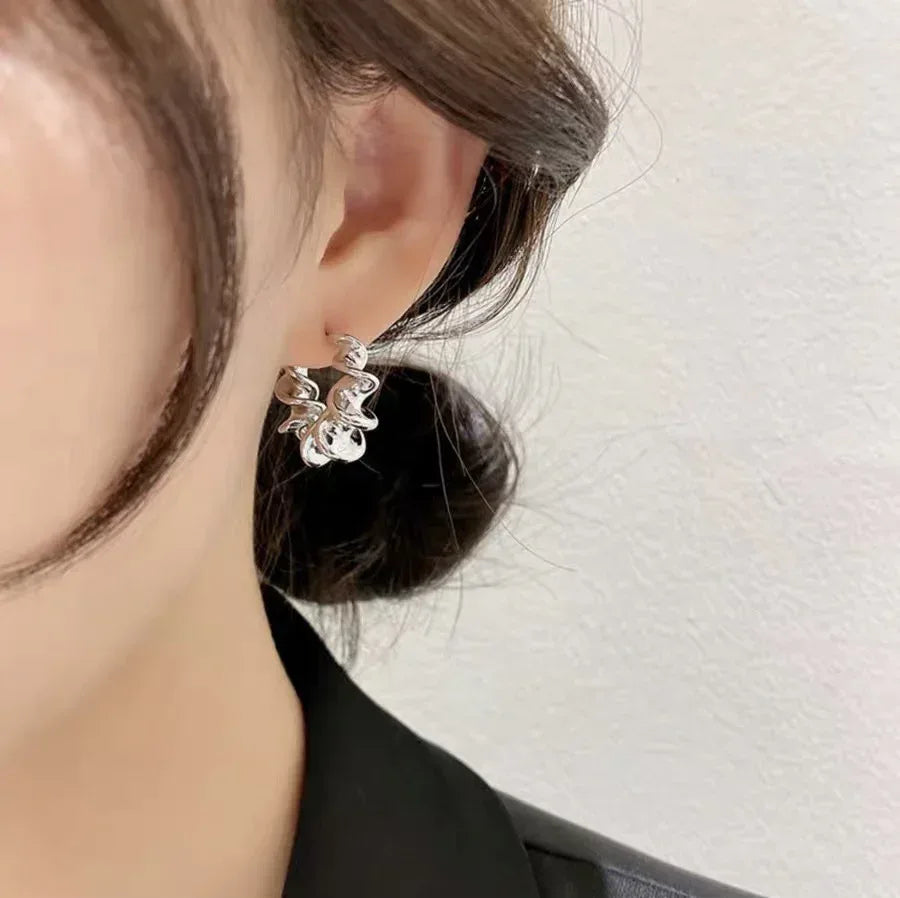 Dongdaemun Spiral Earrings - Viexta