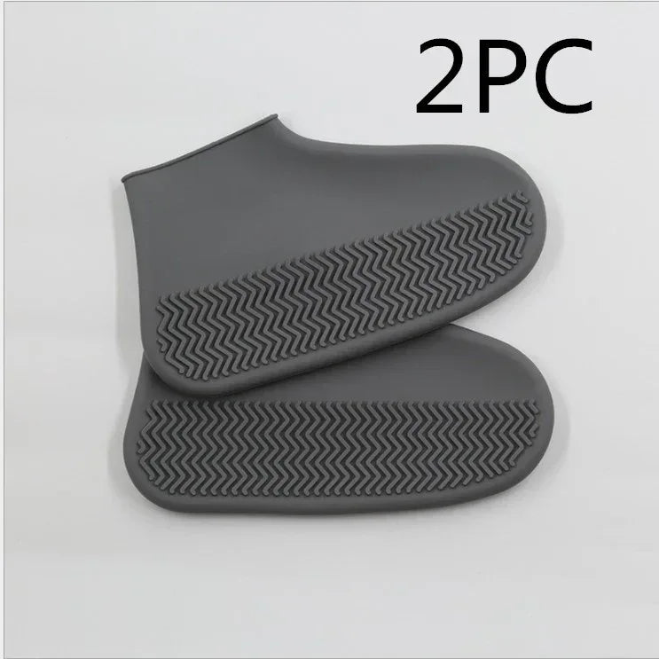 Men and women hiking slip wearable easy to carry silicone rain boots - Viexta