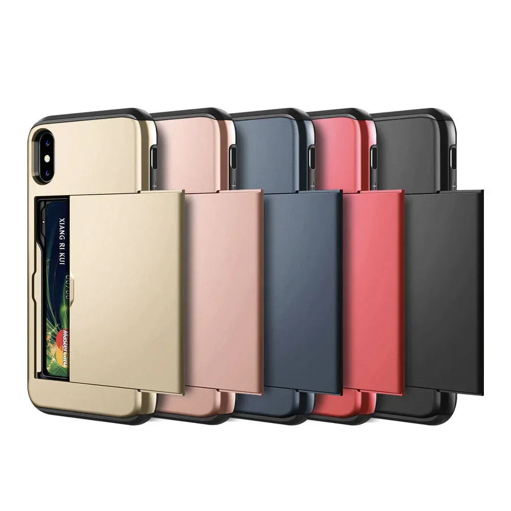 Mobile phone with card case for IPHONE - Viexta
