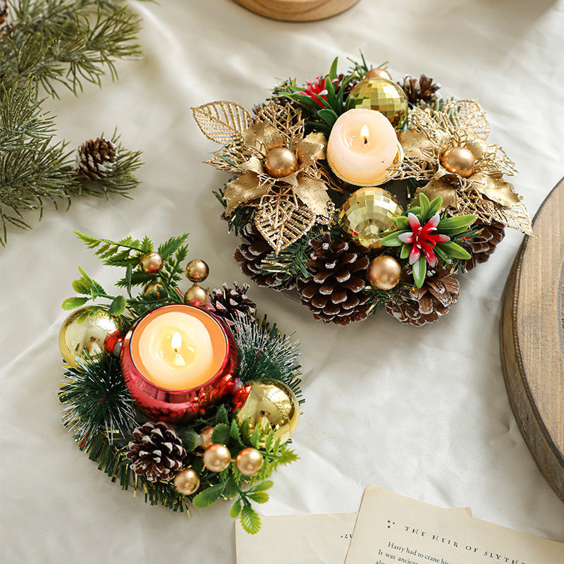 Christmas Candle Metals Candlestick