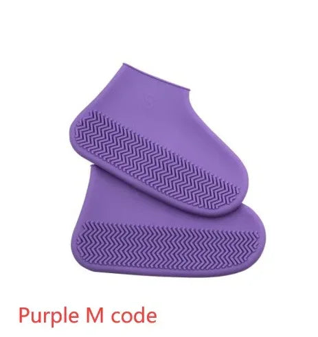 Men and women hiking slip wearable easy to carry silicone rain boots - Viexta
