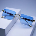 Frameless Edge-cut Sunglasses - Viexta