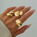 glossy-hug-ring-set - Viexta