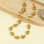 18k Gold-plated Stainless Steel Hollow Chain Necklace