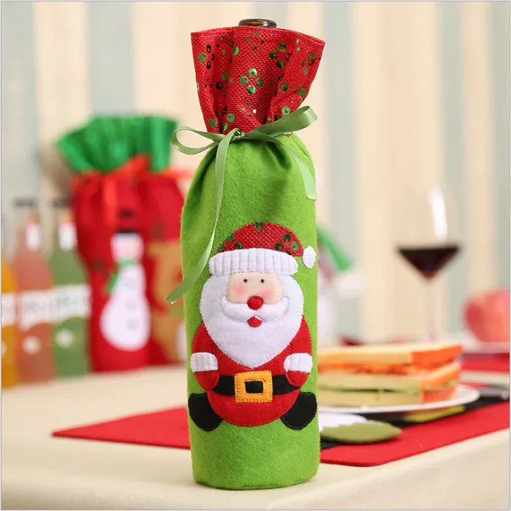 christmas-decorations-christmas-wine-bottle-socks - Viexta