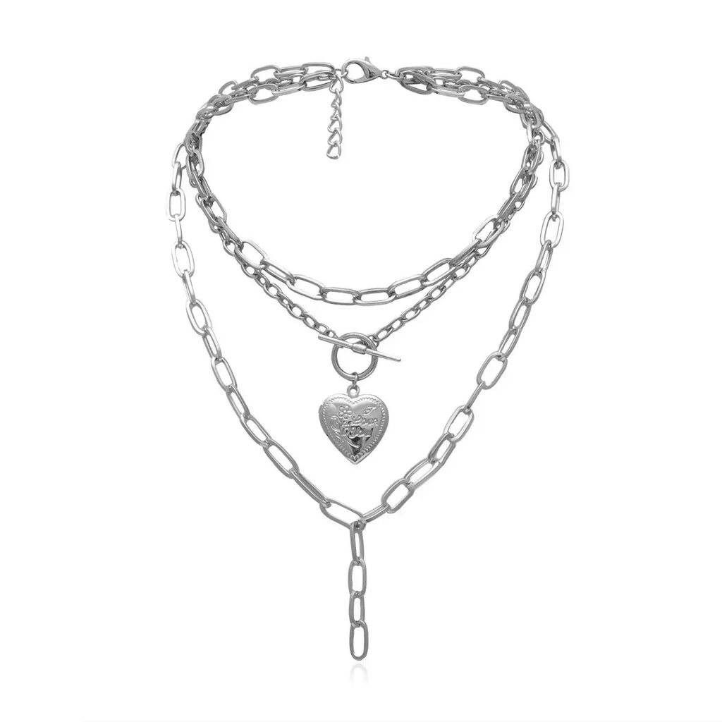 Geometric Thick Tassel Necklace - Viexta