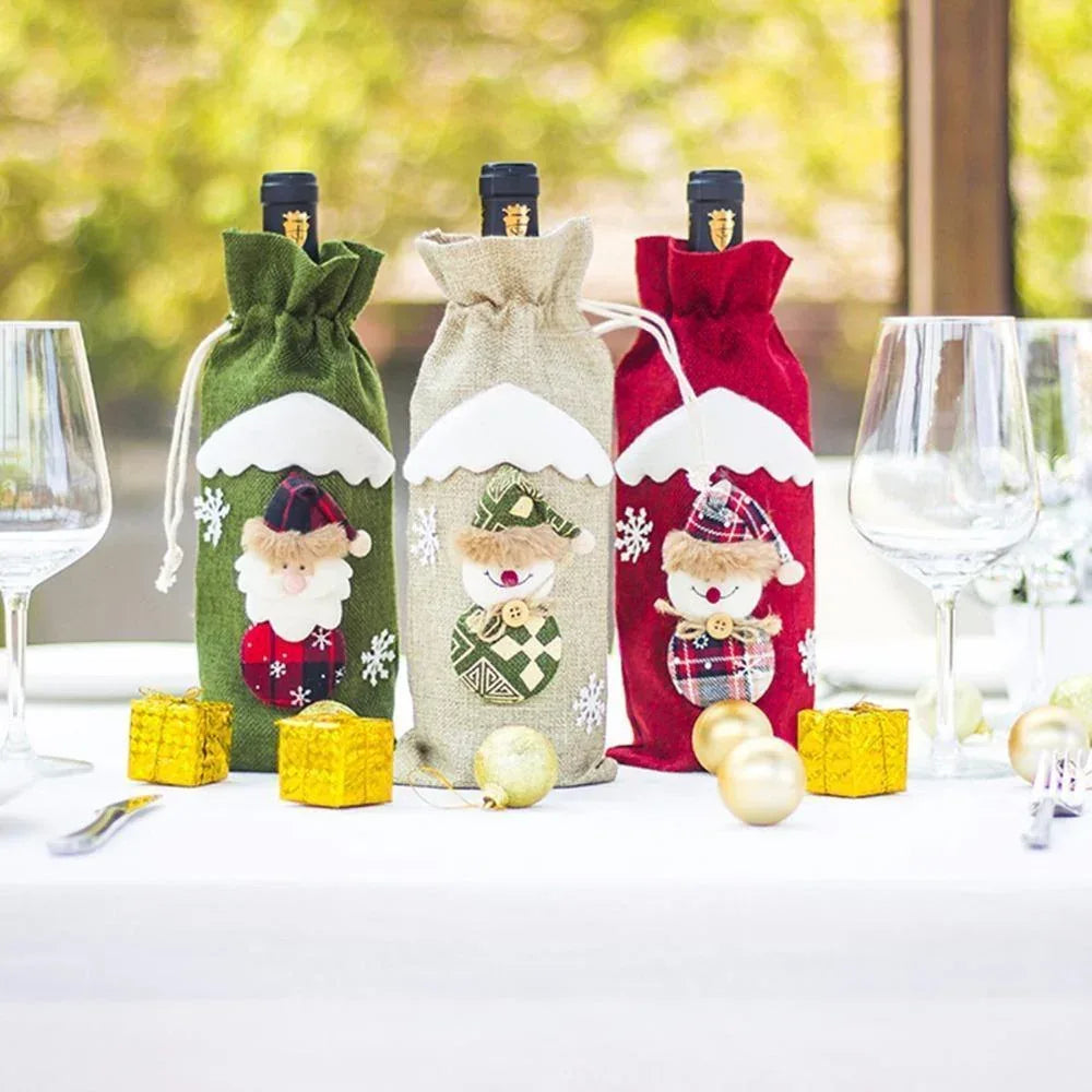 christmas-decorations-christmas-wine-bottle-socks - Viexta