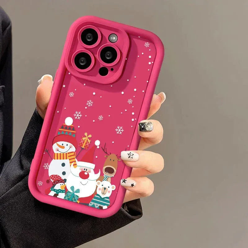 cute-santa-claus-iphone-frosted-case - Viexta