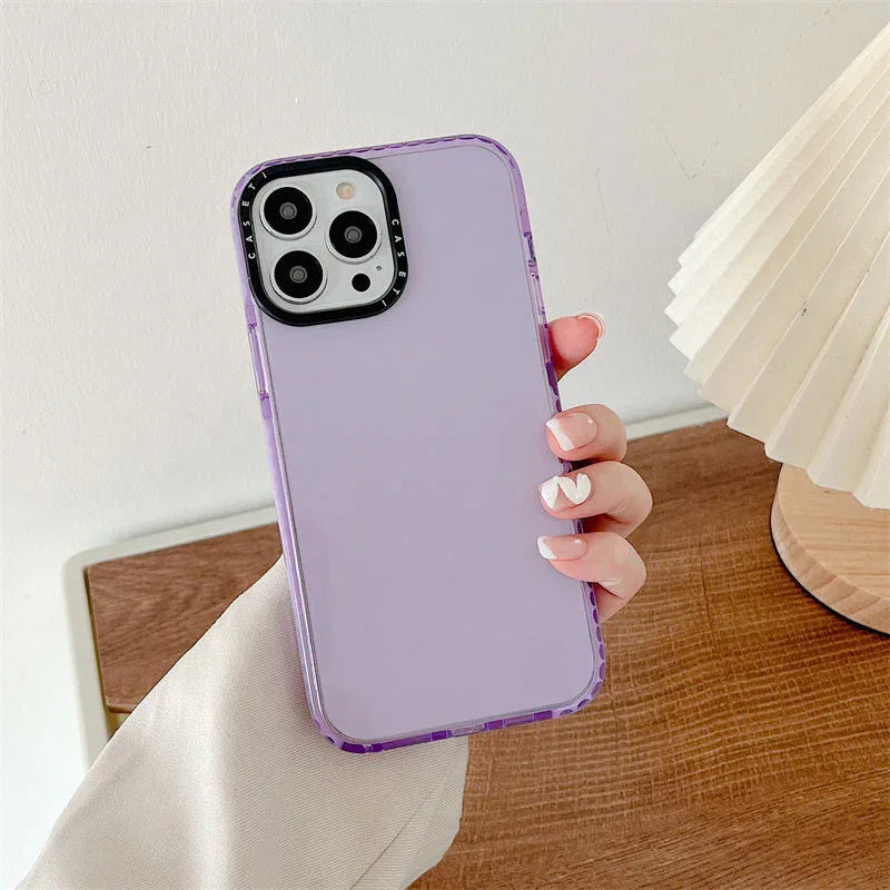 Alphabet Candy Solid Color Anti-fall iPhone Case - Viexta