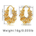 Spring Winding Design Earrings - Viexta