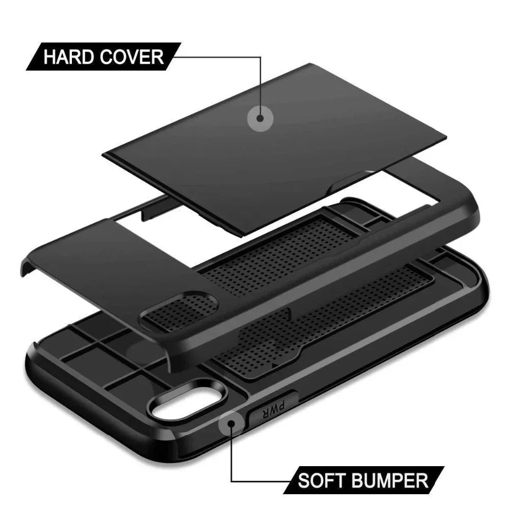 Mobile phone with card case for IPHONE - Viexta