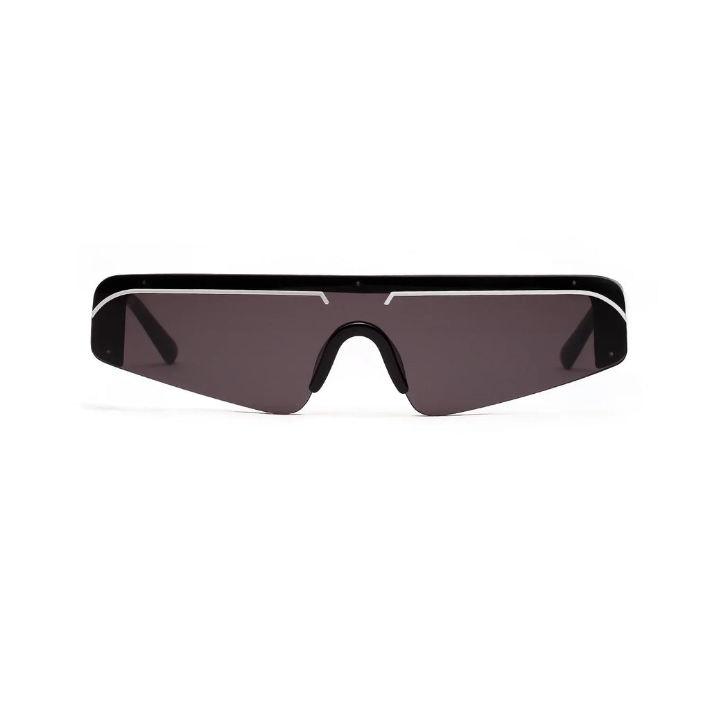 Rimless women's sunglasses with powder film - Viexta
