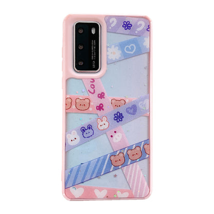 Candy acrylic glitter butterfly iPhone case