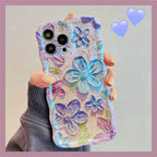 Blue Light Oil Painting iPhone Case - Viexta