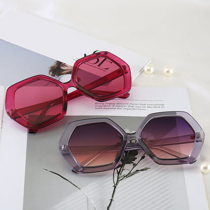 Round retro fashion UV sunglasses