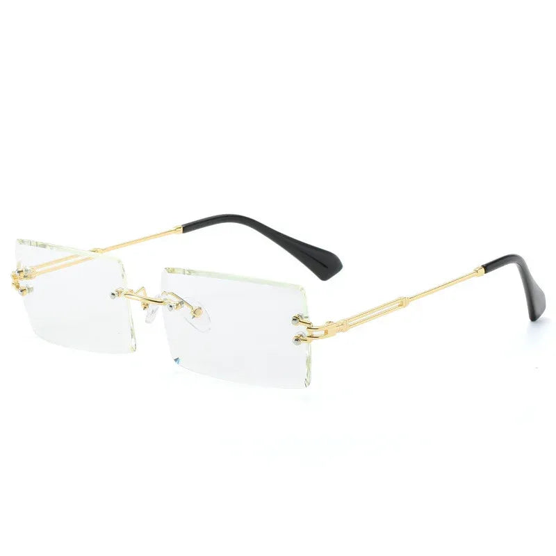 new-rimless-cut-edge-square-sunglasses - Viexta