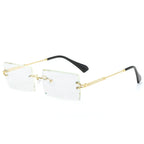 new-rimless-cut-edge-square-sunglasses - Viexta