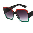 Colorful glitter retro sunglasses - Viexta